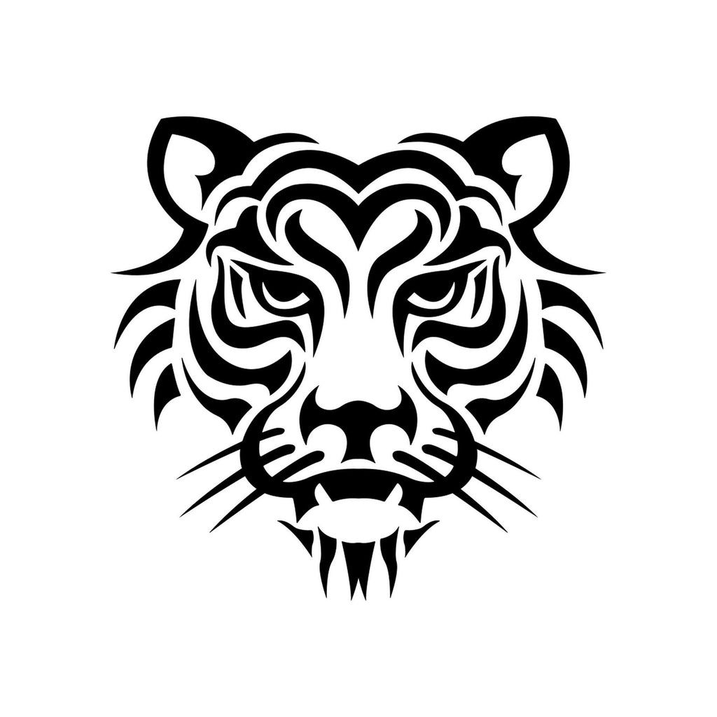 Tiger Head vinyl decal design