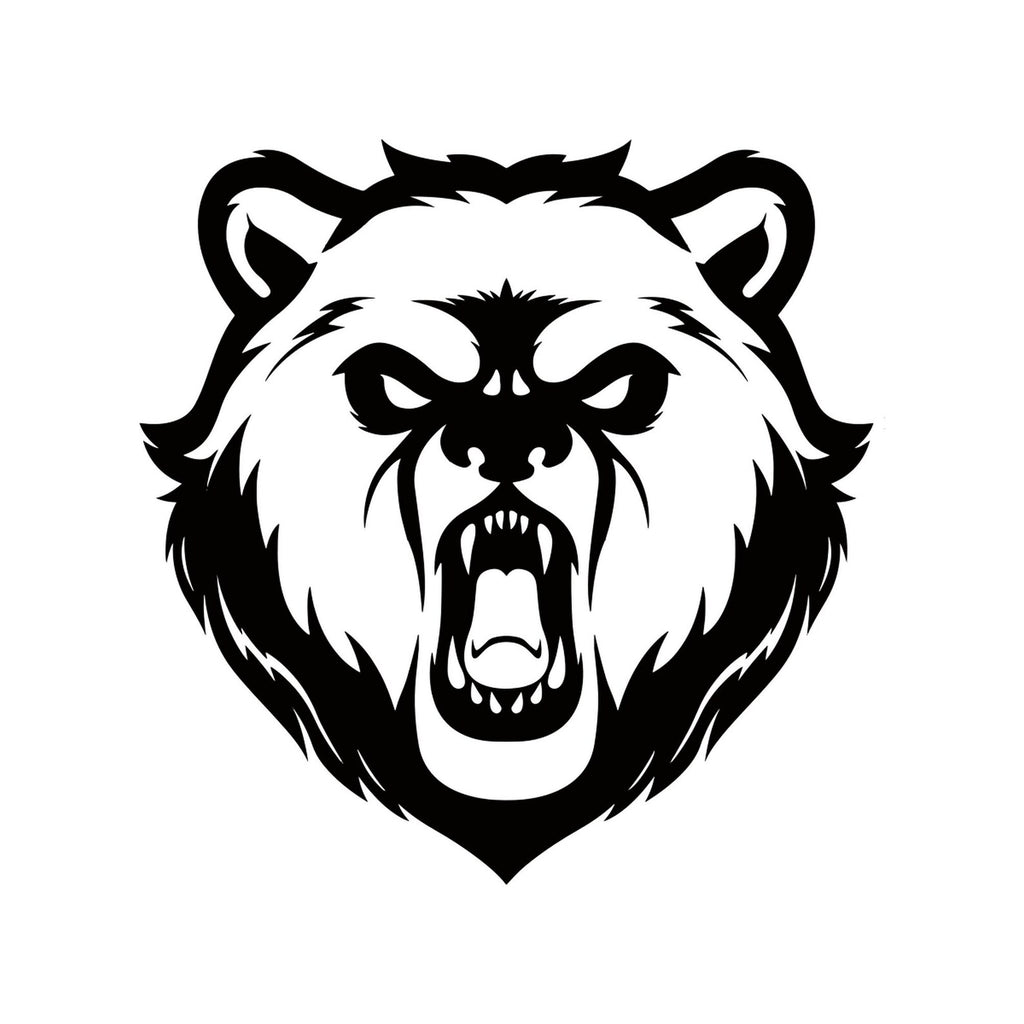 Angry Bear vinyl decal design