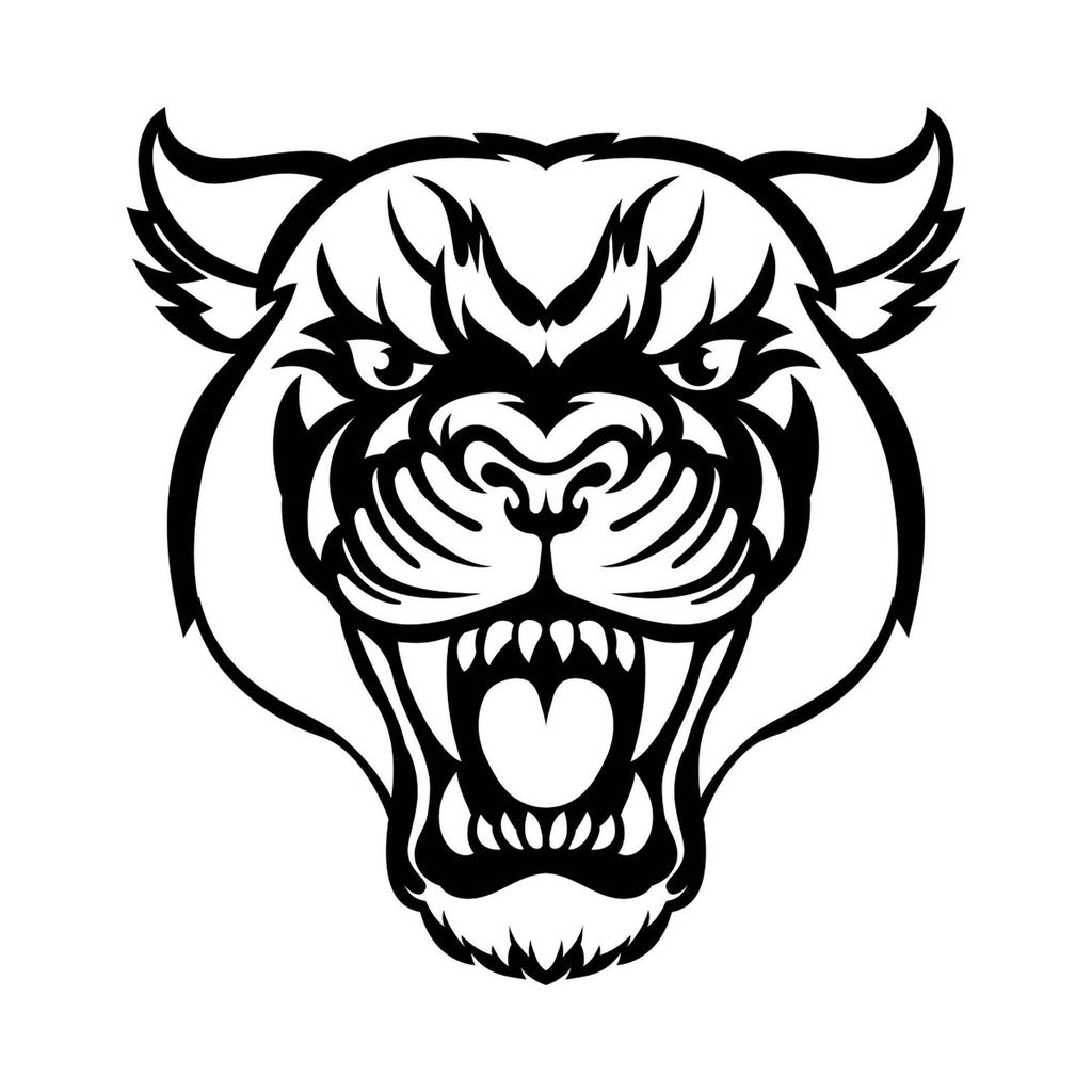 Angry Panther vinyl decal design