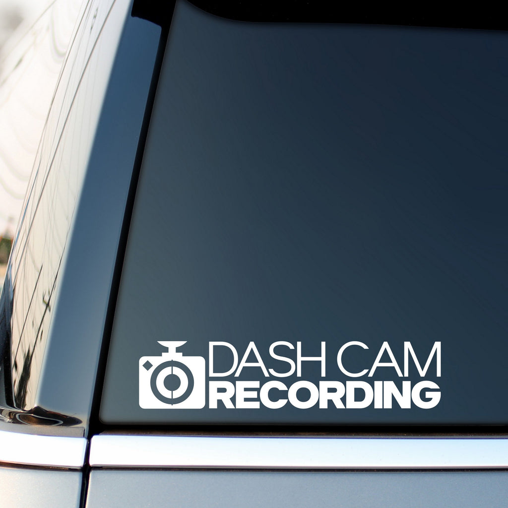 Dash Cam Recording car window vinyl sticker alternate product view
