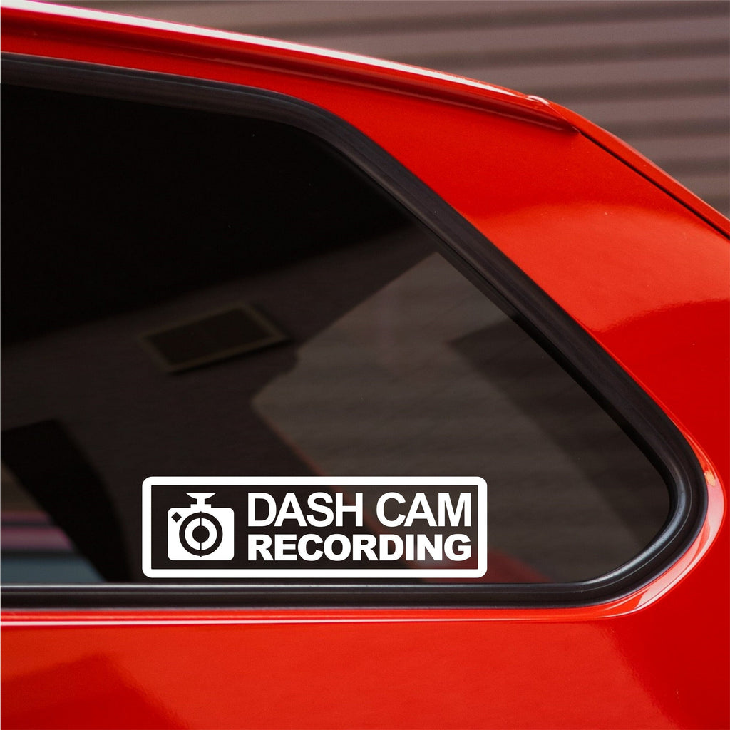 Dash Cam Recording Horizontal vinyl sticker product image