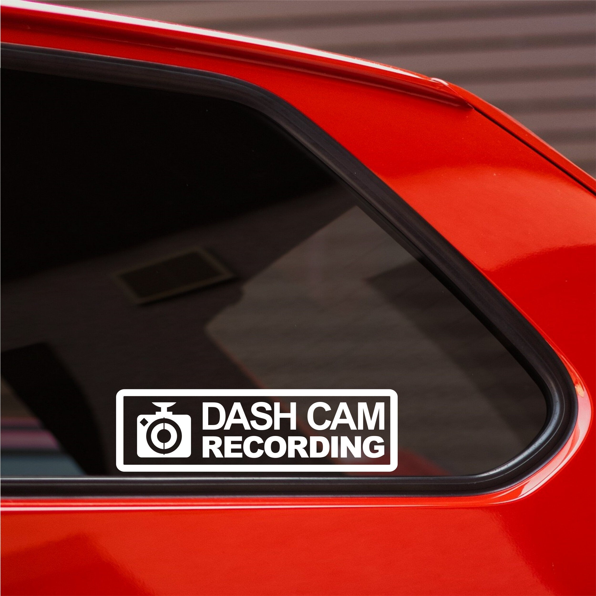 Dash Cam Recording Horizontal vinyl sticker product image