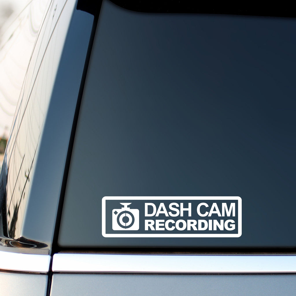 Dash Cam Recording Horizontal vinyl sticker alternate product image