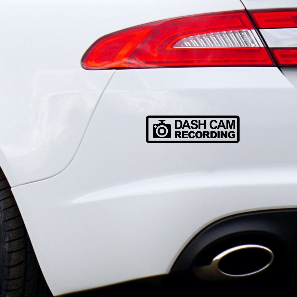 Dash Cam Recording Horizontal vinyl sticker design image