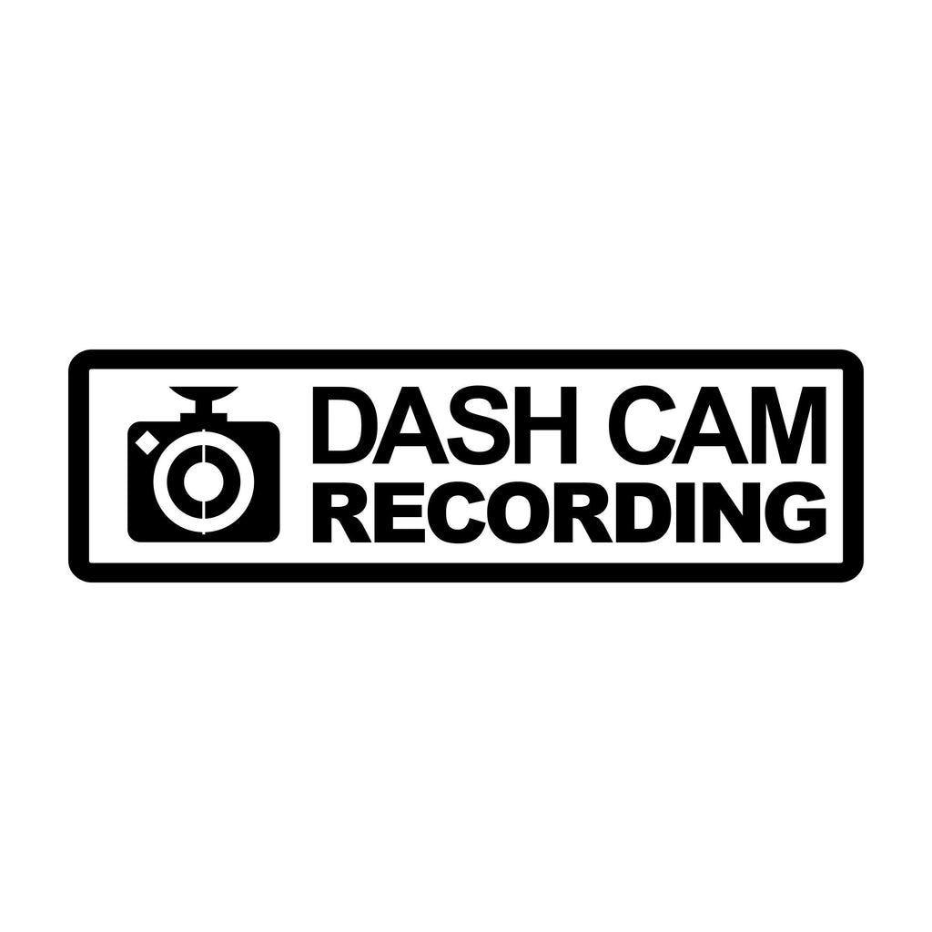 Dash Cam Recording Horizontal vinyl sticker additional product image