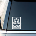 Dash Cam Recording Vertical vinyl sticker product image