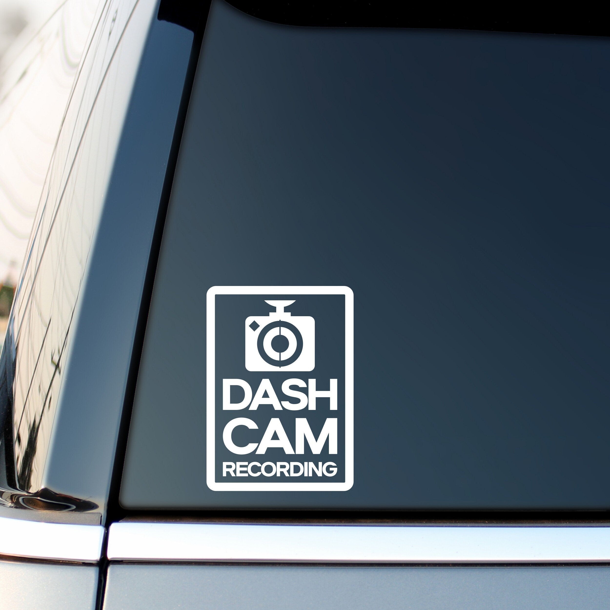 Dash Cam Recording Vertical vinyl sticker product image