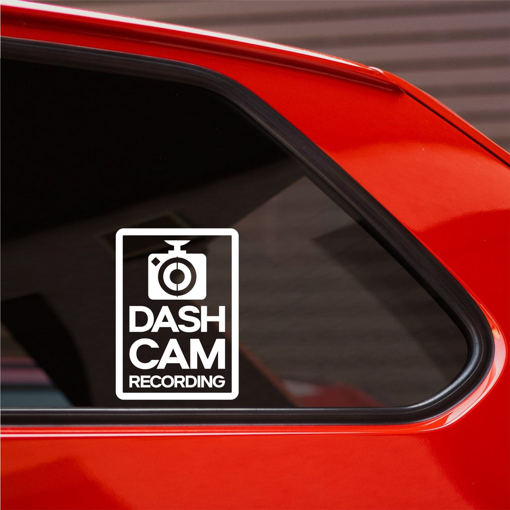 Dash Cam Recording Vertical vinyl sticker alternate product image