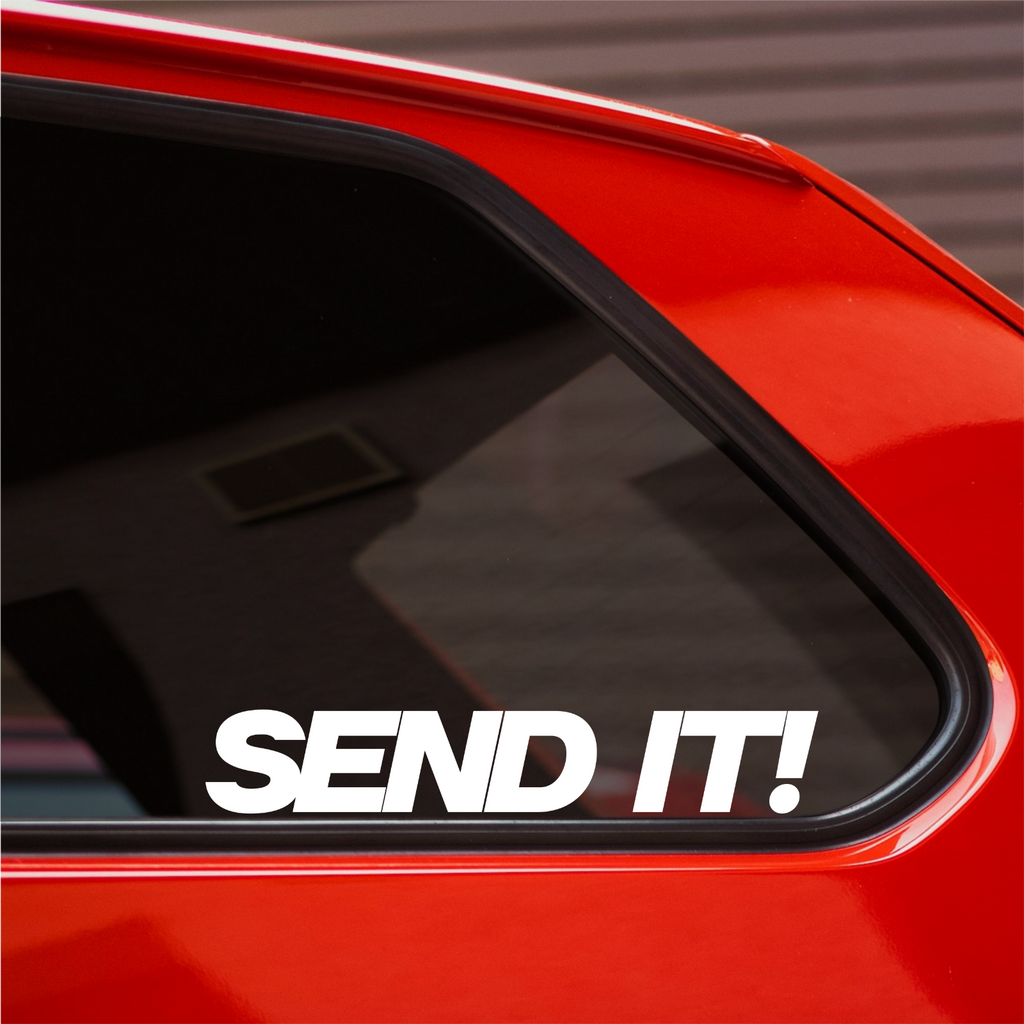 Send It Bold Italic Car Sticker