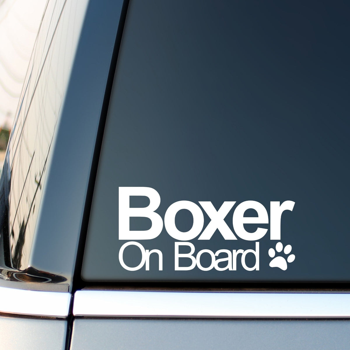 Boxer On Board Car Sticker