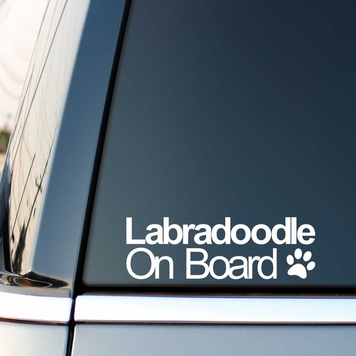 Labradoodle On Board Car Sticker