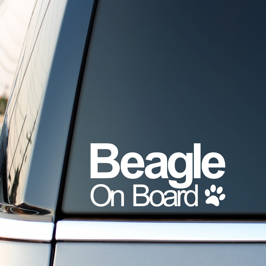 Beagle On Board Car Sticker
