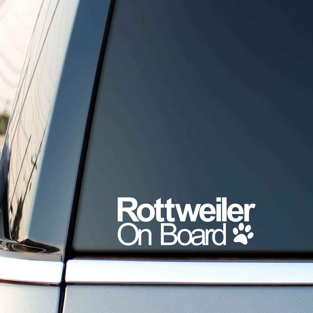 Rottweiler On Board Car Sticker