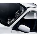 Euro Fresh Script Windscreen Sticker — example vehicle placement 1.