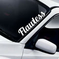 Flawless Script Windscreen decal — example vehicle placement 1.