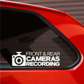 Front and Rear Cameras Recording vinyl sticker product image
