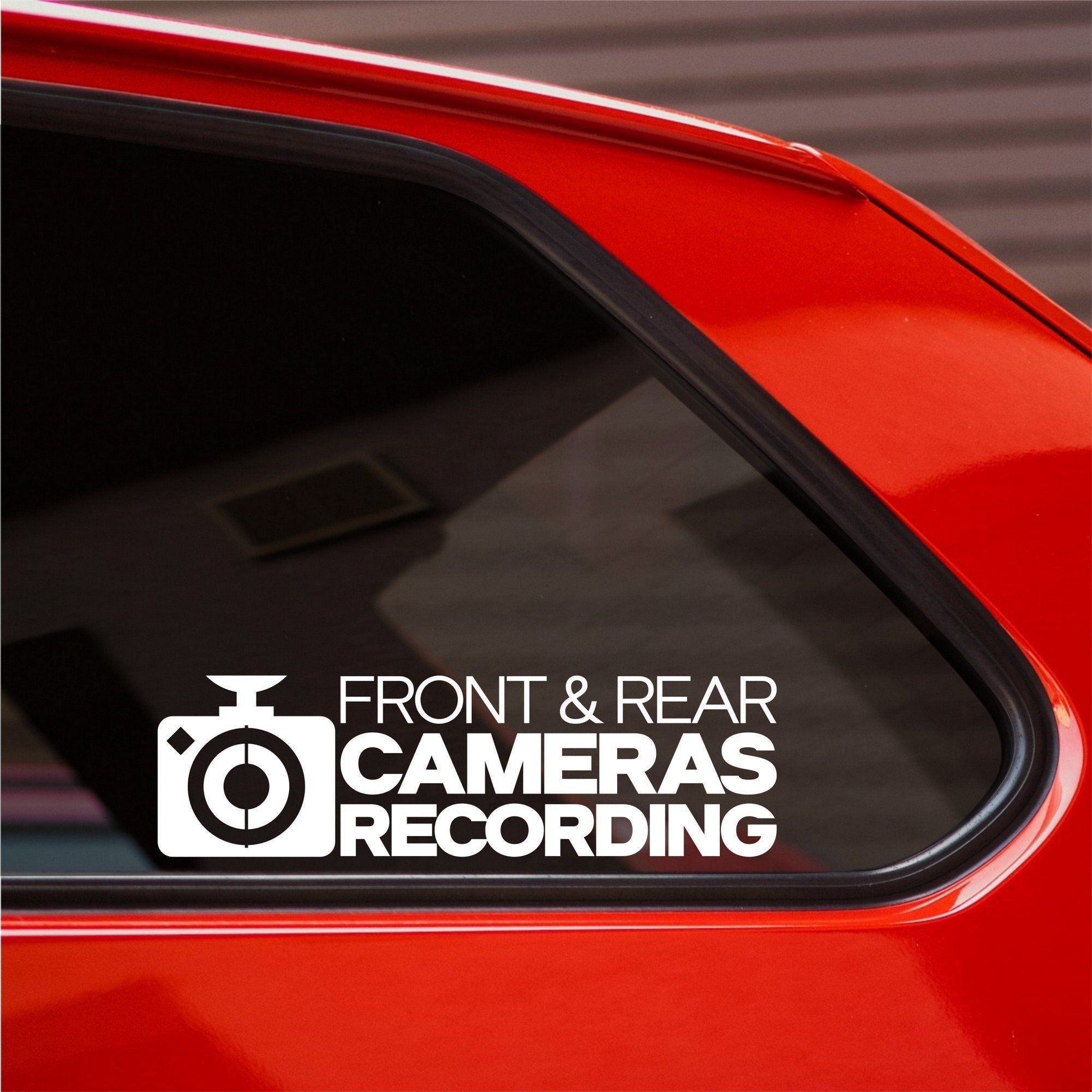 Front and Rear Cameras Recording vinyl sticker product image