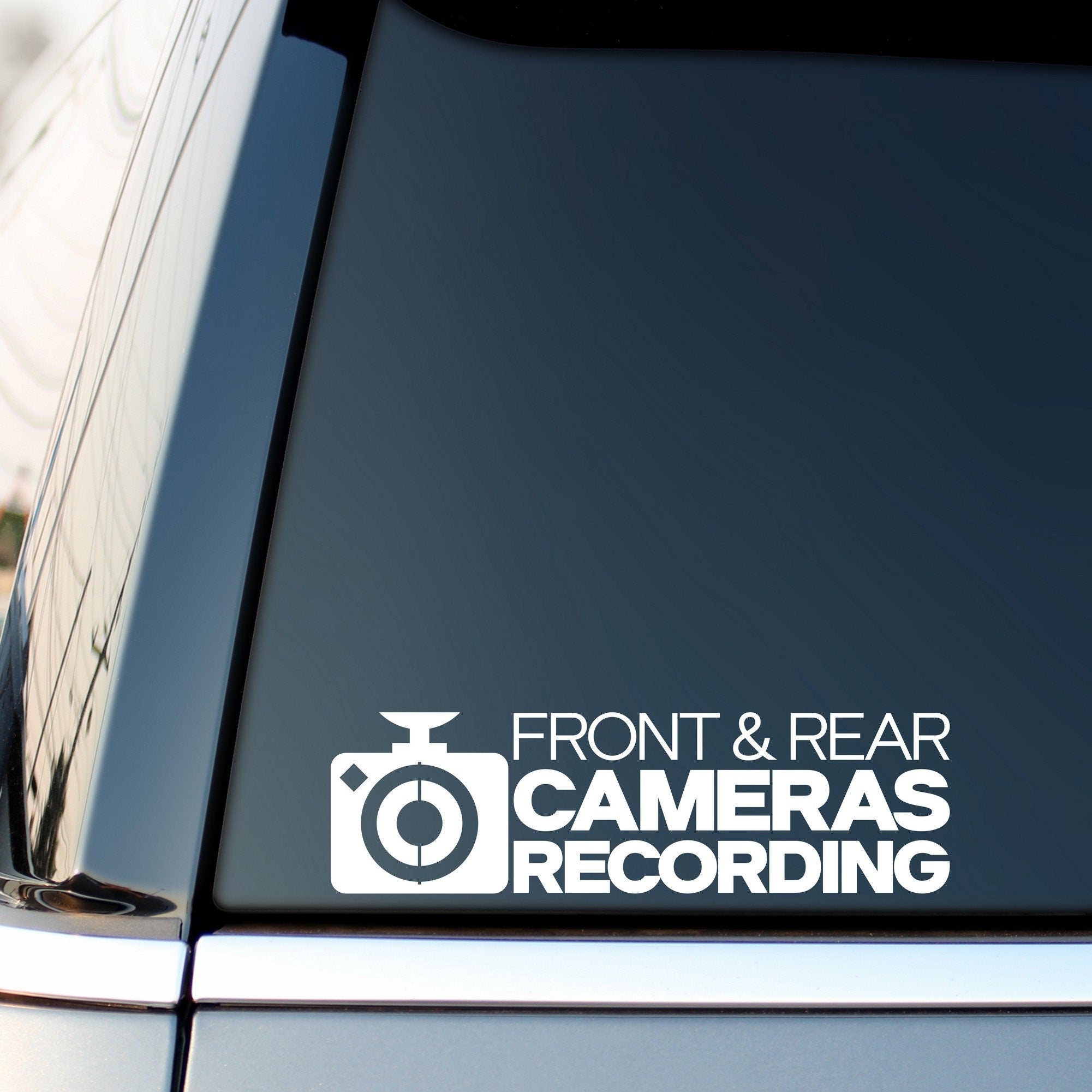Front and Rear Cameras Recording vinyl sticker alternate product image