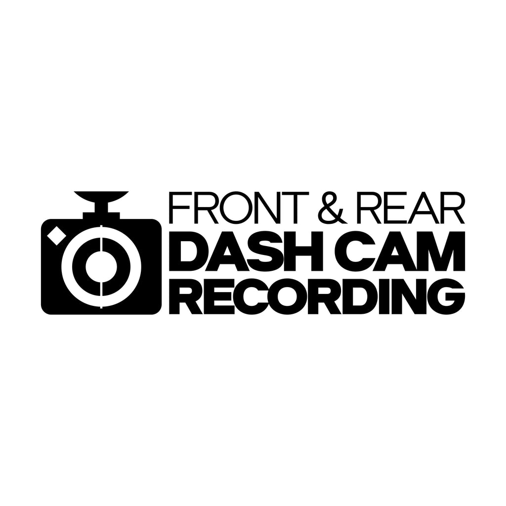 Front & Rear Dash Cam Recording vinyl sticker supplementary product image