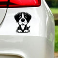 Great Dane Puppy Design 2 vinyl sticker — black decal on white vehicle bodywork.