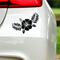 Hibiscus Flowers Car Sticker – Design 2 in the design shown.