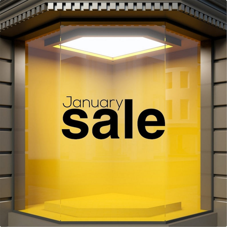 January Sale Shop Window Sticker source gallery image 4