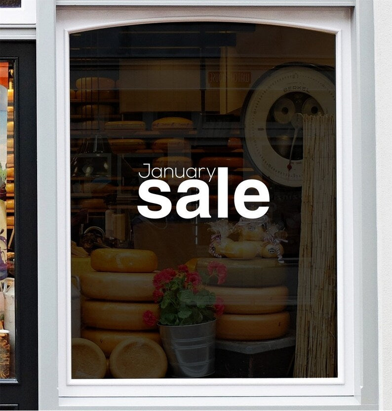 January Sale Shop Window Sticker source gallery image 3