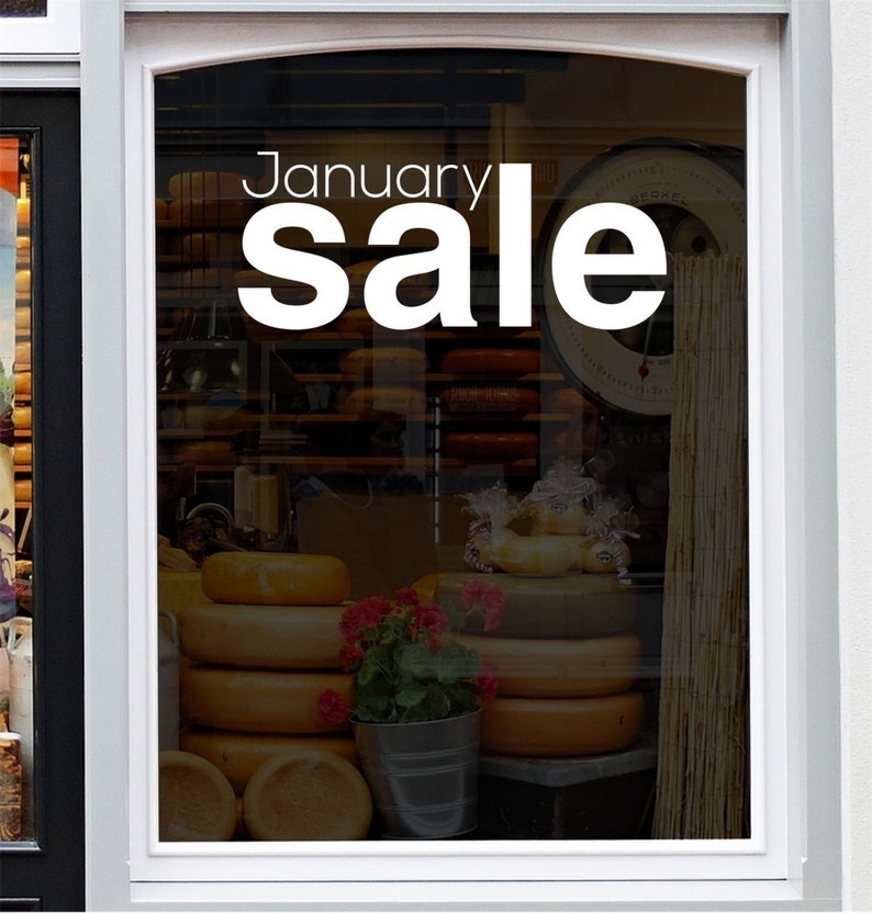 January Sale Shop Window Sticker source gallery image 2
