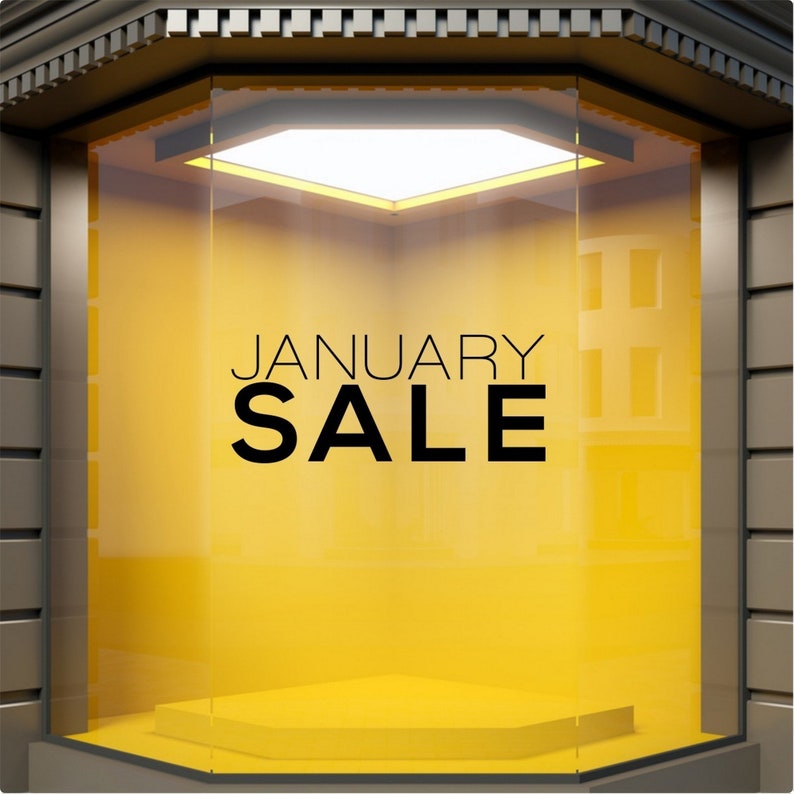 January Sale Shop Window Sticker source gallery image 4