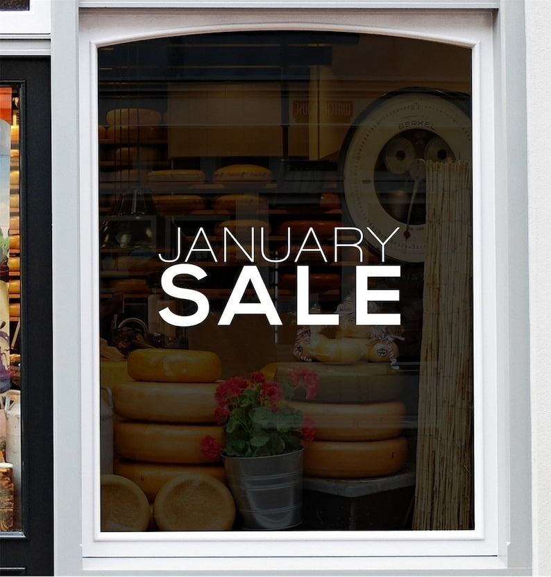 January Sale Shop Window Sticker source gallery image 2