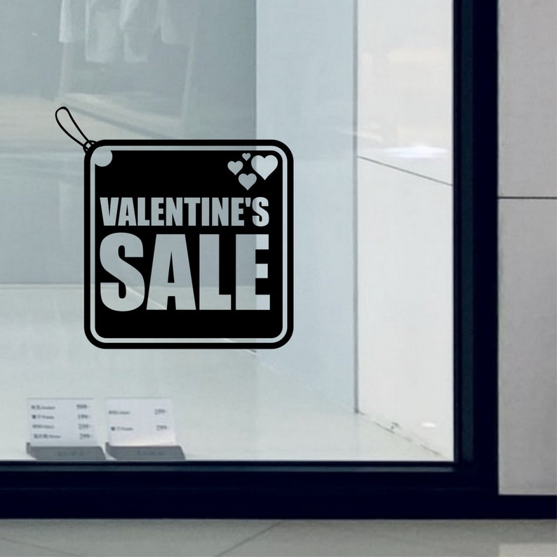Valentine's Sale Shop Window Sticker source gallery image 4