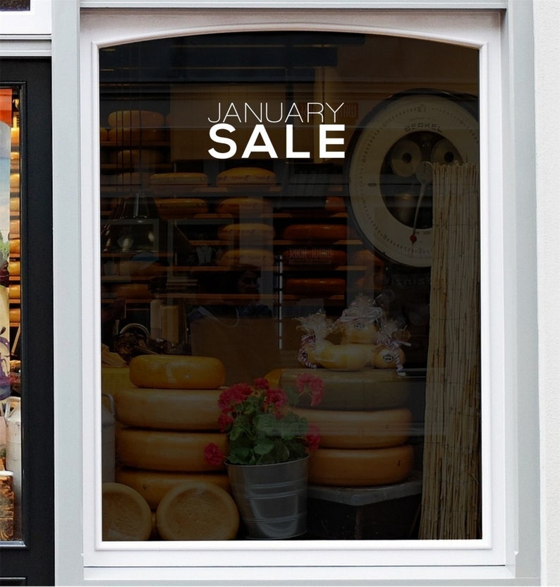 January Sale Shop Window Sticker source gallery image 3