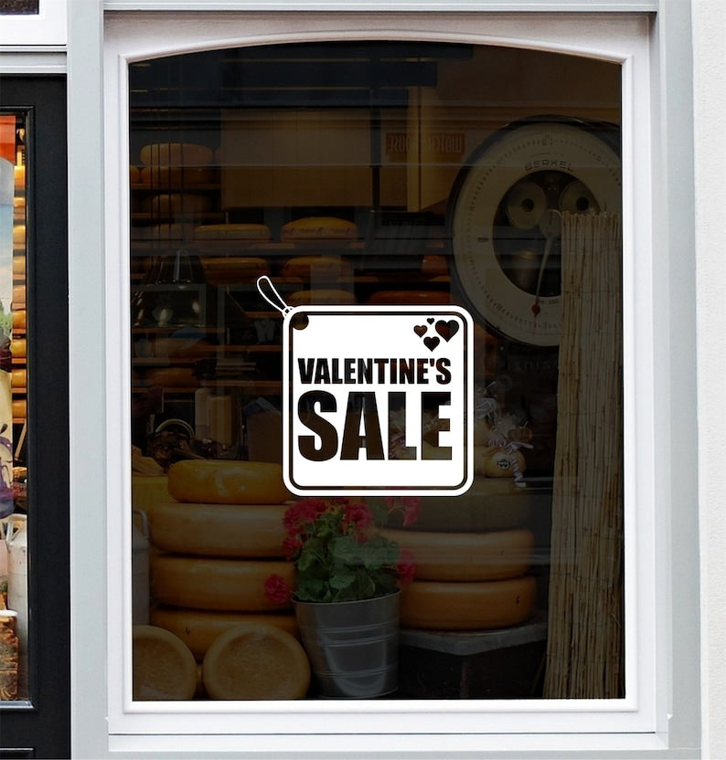 Valentine's Sale Shop Window Sticker source gallery image 2