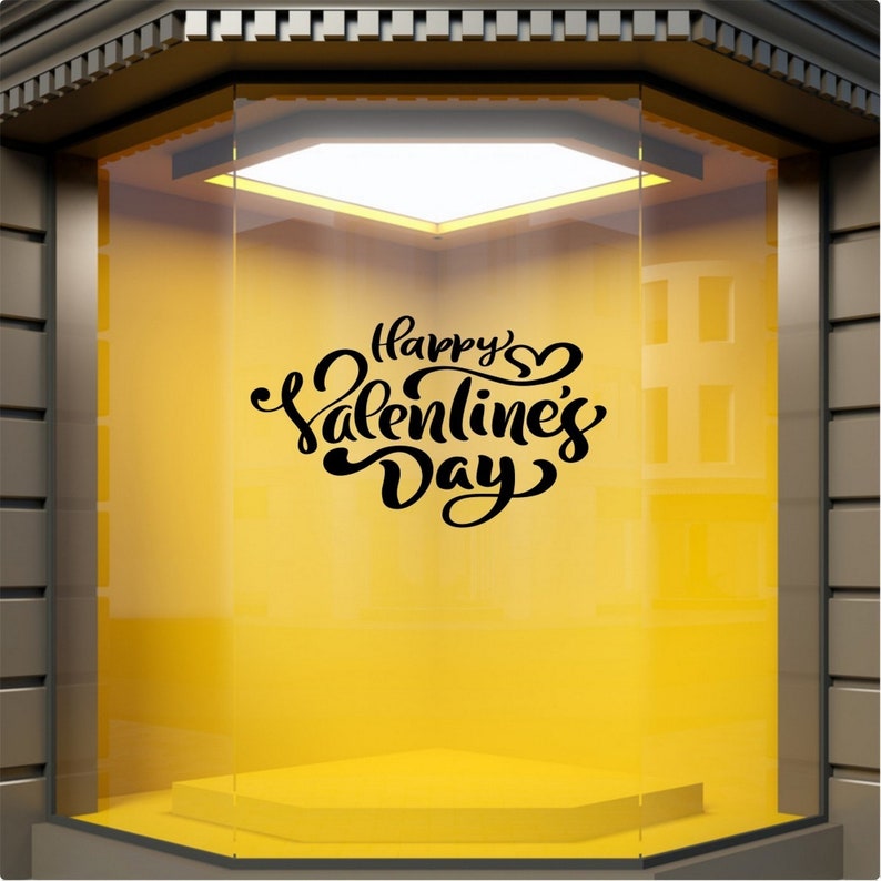 Happy Valentine's Day Shop Window Sticker source gallery image 4