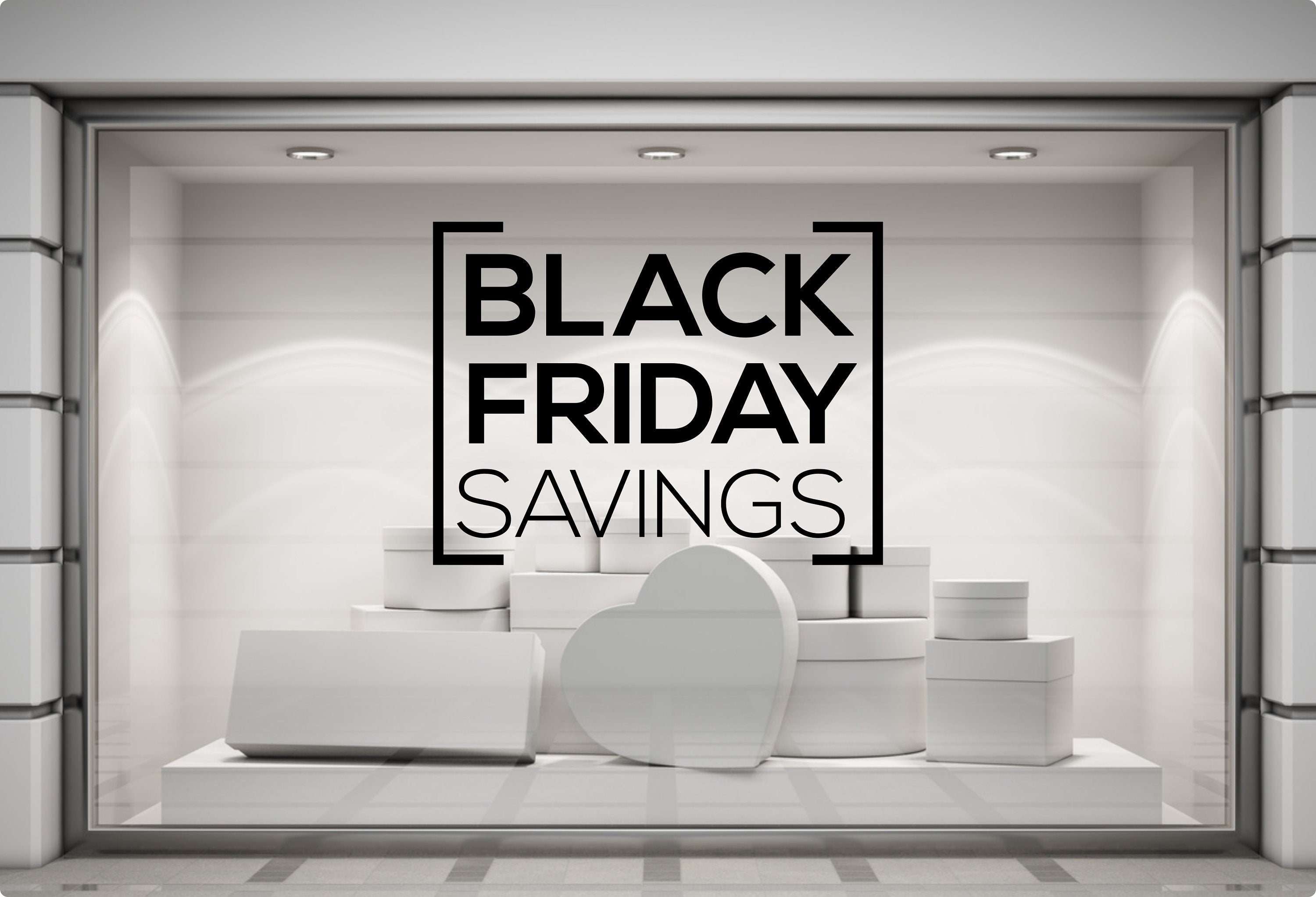 Black Friday Savings Shop Window Sticker product display image 4
