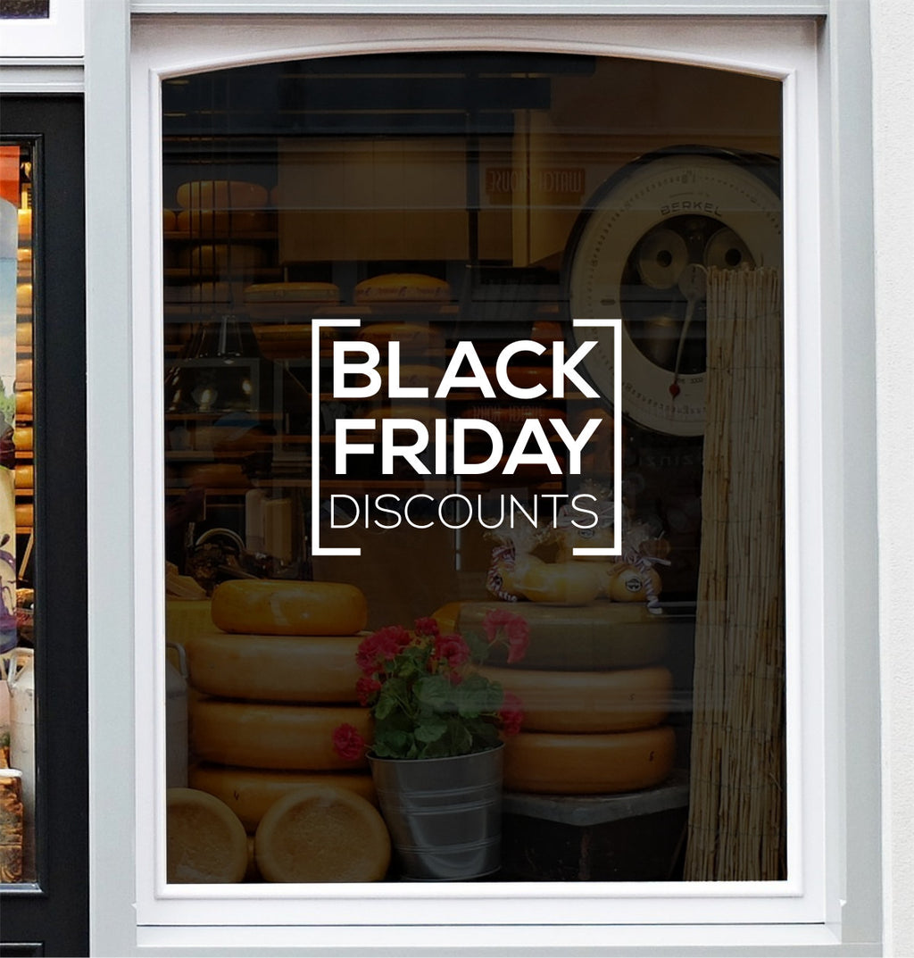 Black Friday Discounts Shop Window Sticker product display image 2