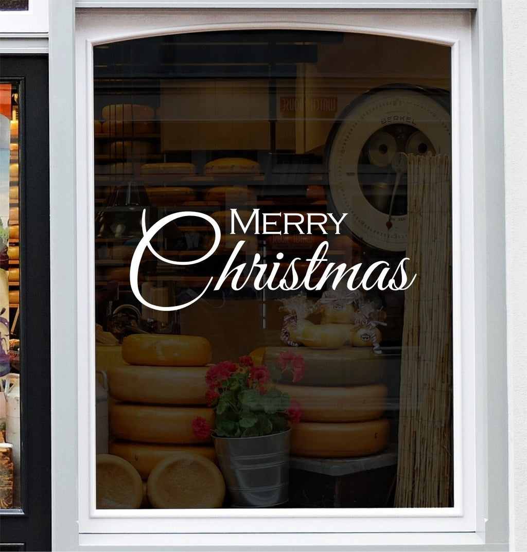 Elegant Merry Christmas Window Sticker product display image 5