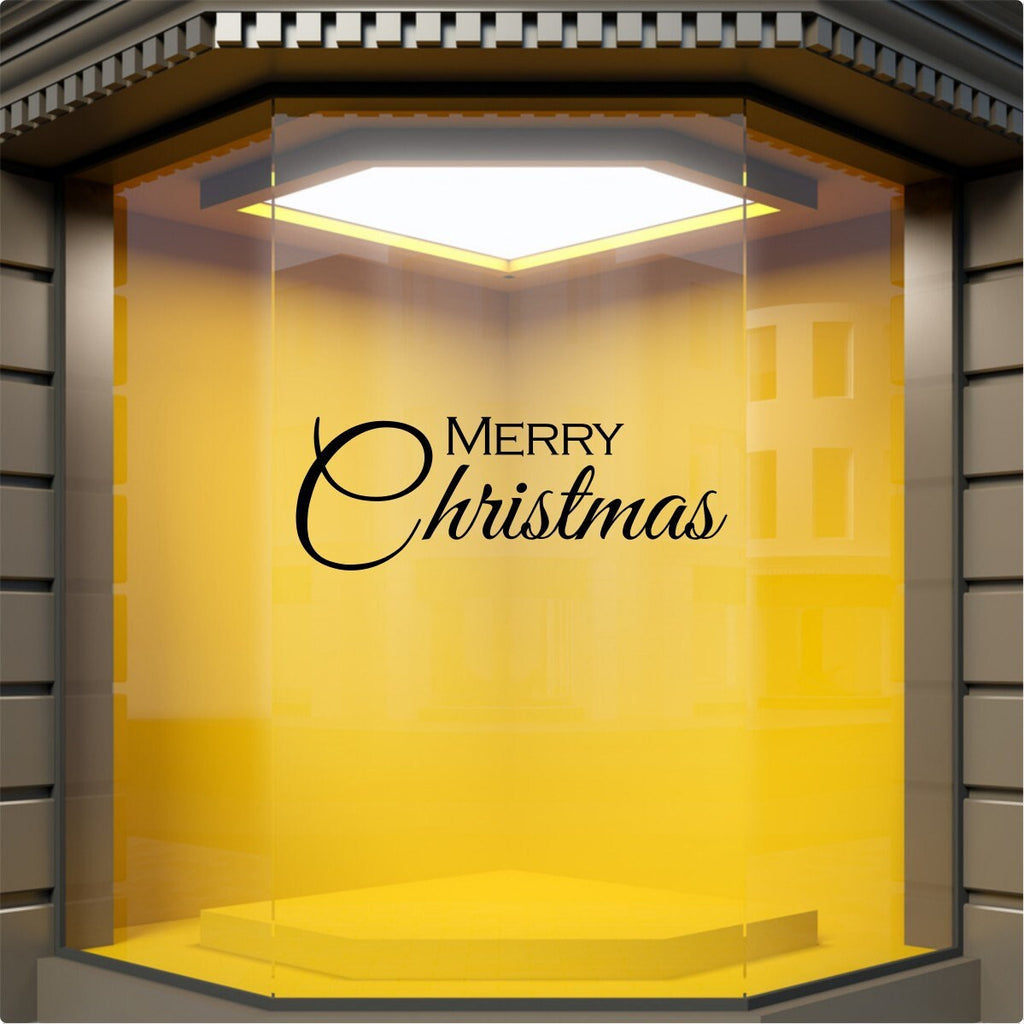 Elegant Merry Christmas Window Sticker product display image 6