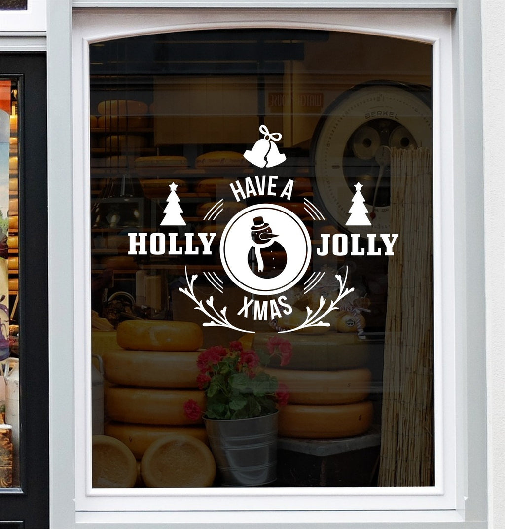 Have A Holly Jolly Xmas Window Sticker product display image 3