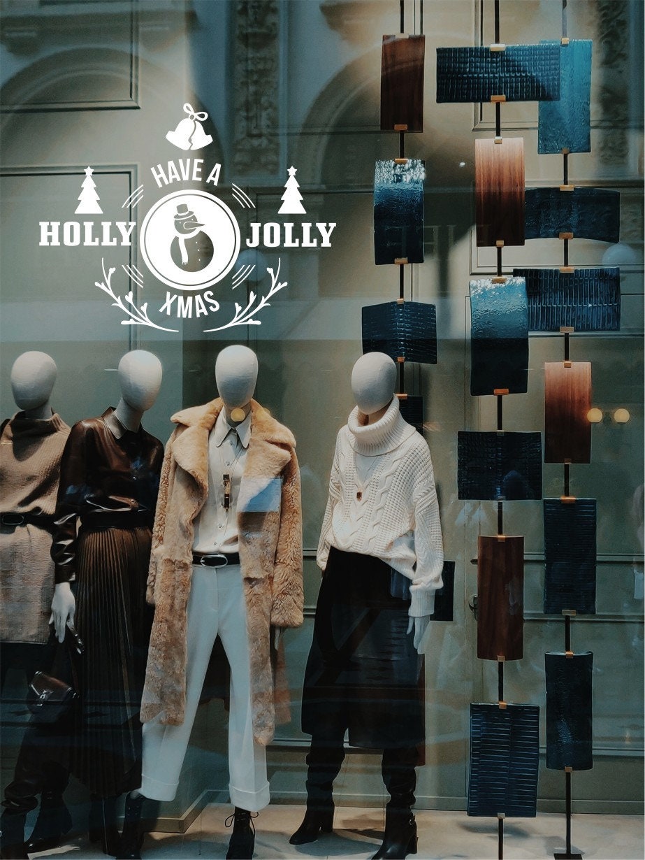 Have A Holly Jolly Xmas Window Sticker product display image 5