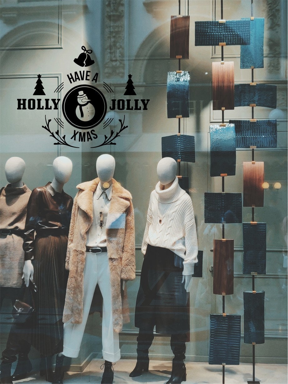 Have A Holly Jolly Xmas Window Sticker product display image 6
