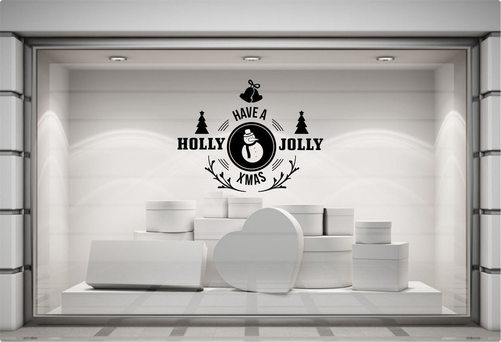 Have A Holly Jolly Xmas Window Sticker product display image 7