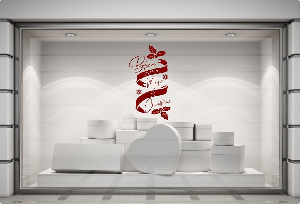 Believe in the Magic of Christmas Window Sticker product display image 7