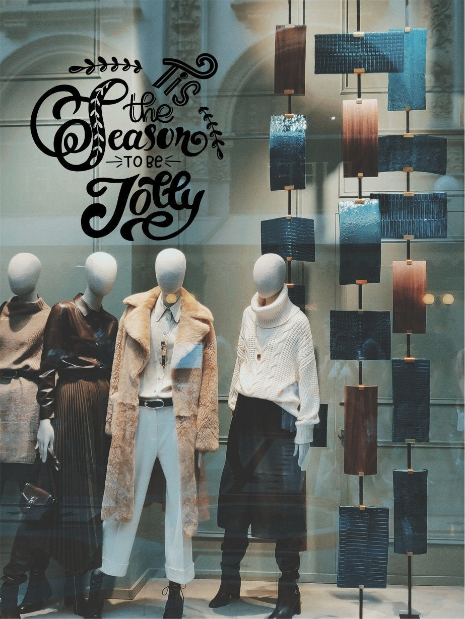 Tis the Season to Be Jolly Window Sticker product display image 6