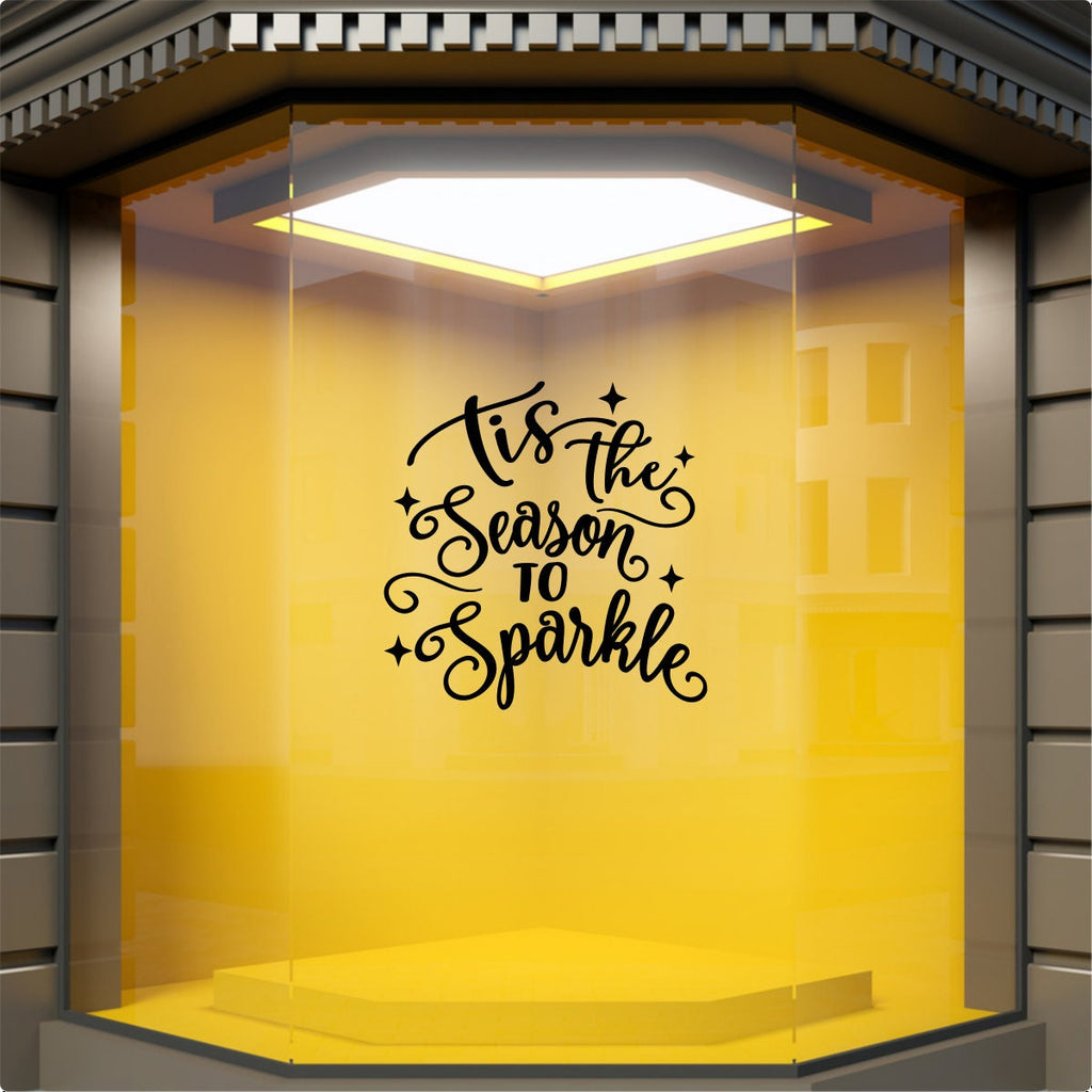 Tis the Season to Sparkle Window Sticker product display image 6