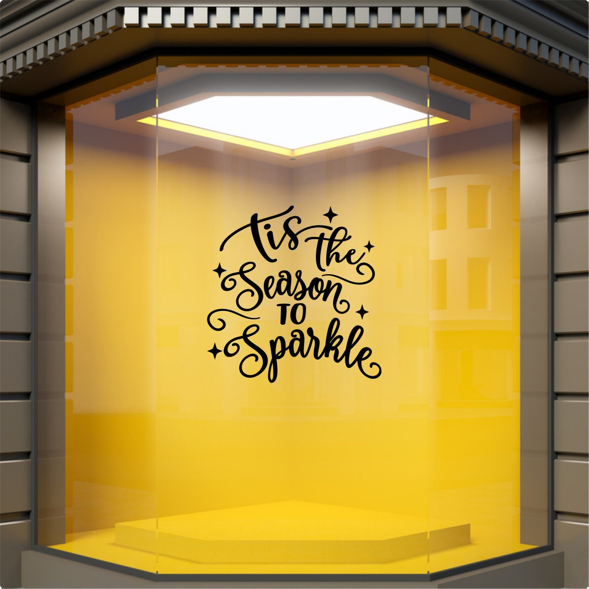 Tis the Season to Sparkle Window Sticker product display image 6