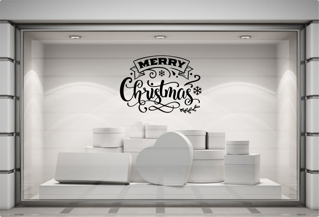 Merry Christmas Vintage Window Sticker product display image 6