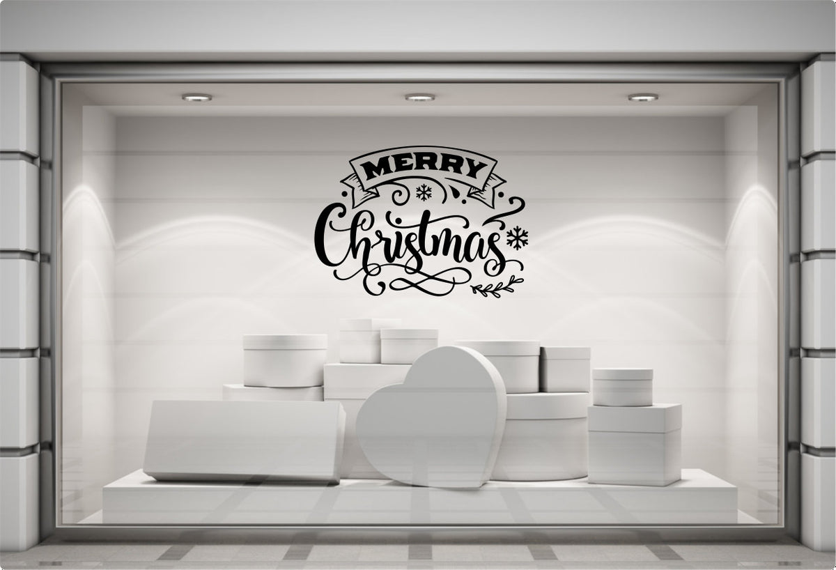 Merry Christmas Vintage Window Sticker product display image 6