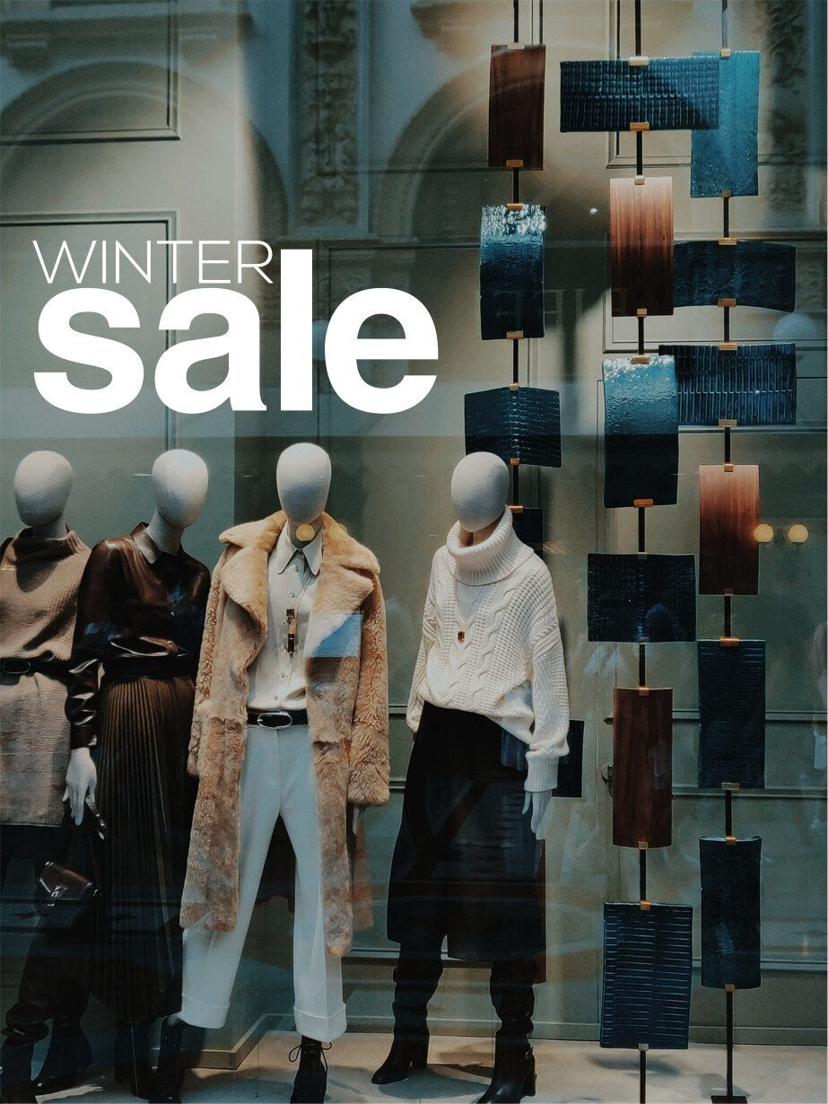 Winter Sale Christmas Window Sticker product display image 4