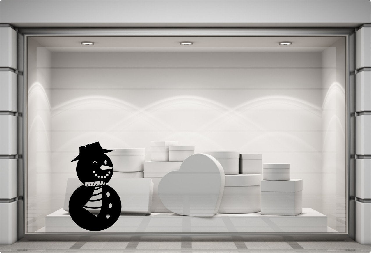 Snowman Christmas Window Sticker product display image 4